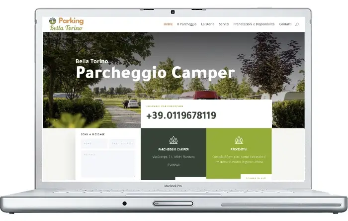 SITO REALIZZATO PER : PARCHEGGIO CAMPER BELLA TORINO