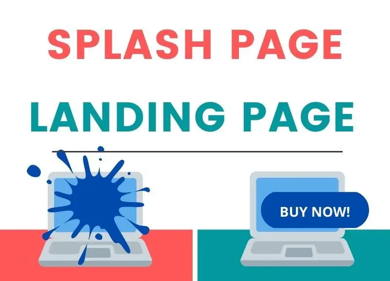 Splash Page e Landing Page comprendere le differenze
