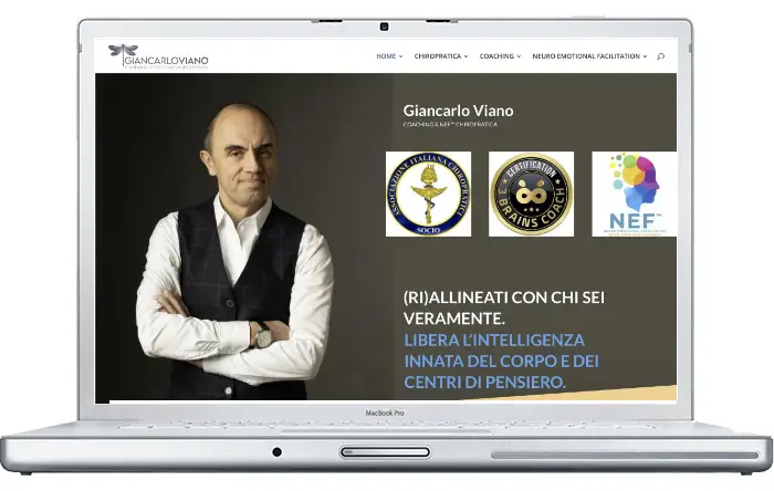 Sito web realizzato per Giancarlo Viano