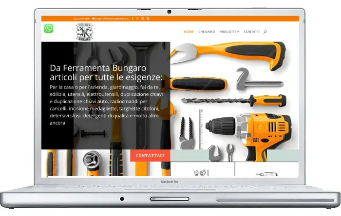 realizzazione sito web per ferramenta Bungaro Santena