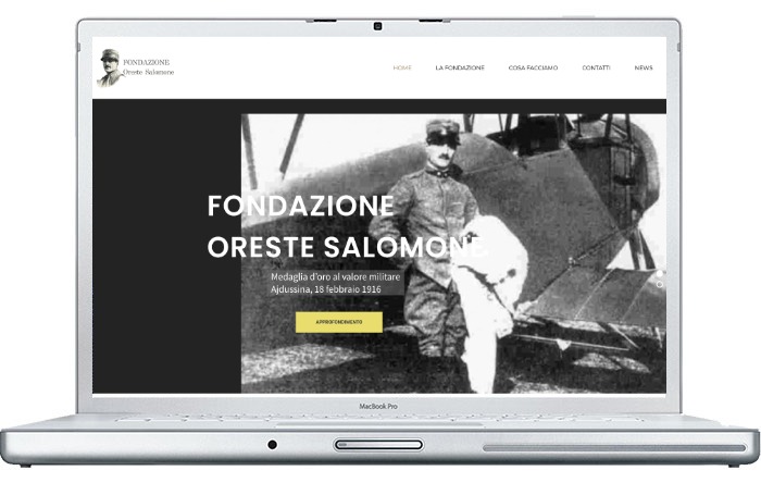 SITO REALIZZATO PER LA FONDAZIONE SALOMONE