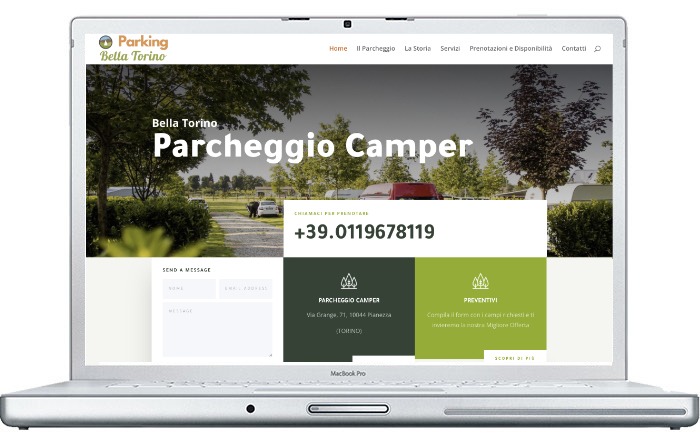 SITO REALIZZATO PER : PARCHEGGIO CAMPER BELLA TORINO 