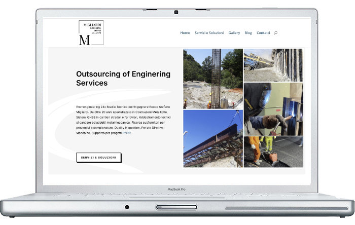 Ing Migliardi - Emmengineering sito monopagina