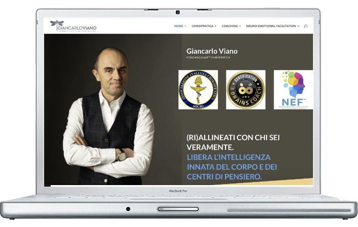 Sito web realizzato per Giancarlo Viano