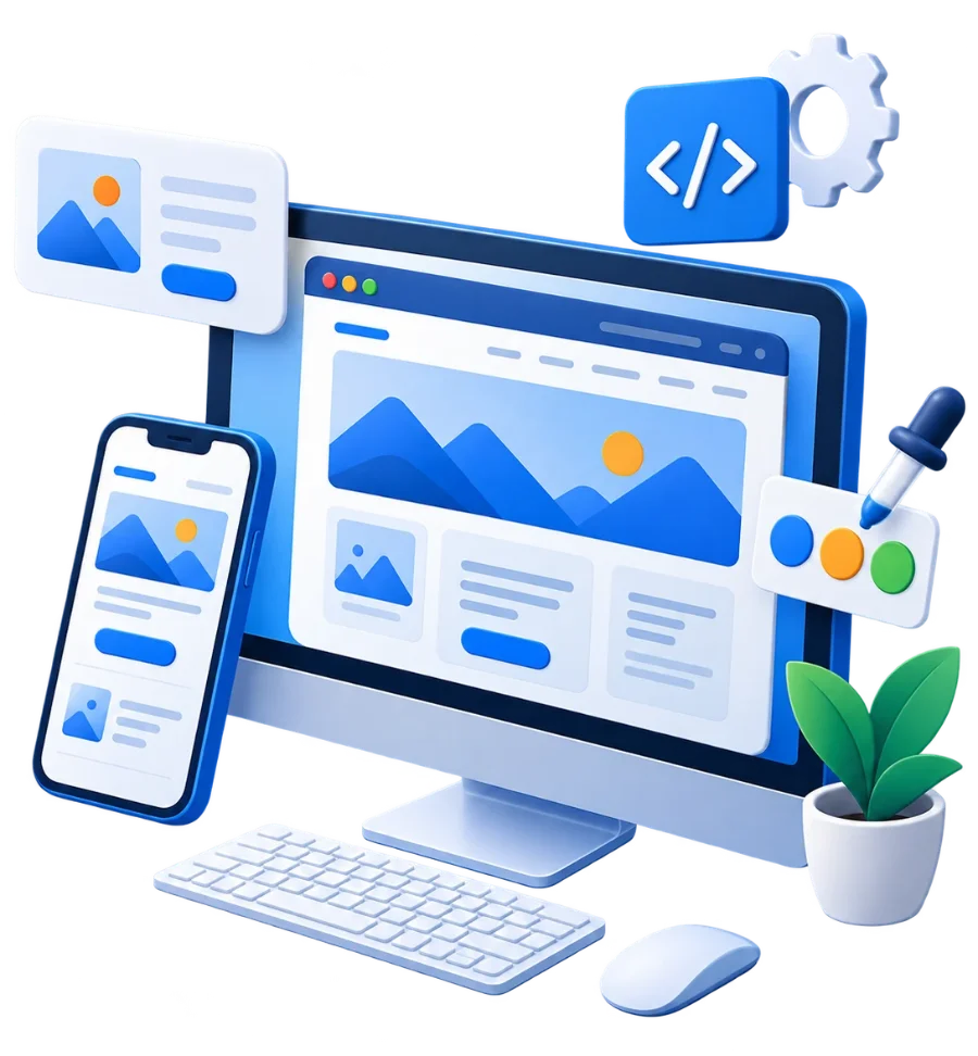 Realizzazione siti web a Torino e in tutta Italia: sito responsive su monitor e smartphone