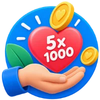 icona dona 5 x 1000<br>